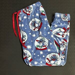 Disney Blue Pajama Bottoms with Red Accents
